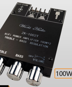 Mạch Khuếch Đại Âm Thanh Bluetooth 5.0 2*100W Điều Chỉnh Âm Sắc Zk-1002T