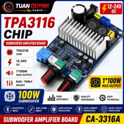 Mạch loa sub hơi 12-24v 100W Class D TPA3116D2 Chính Hãng