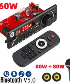 Bộ Khuếch Đại 160W Bluetooth 5.0 MP3 Player 12V – Hỗ Trợ USB TF FM Radio Và Mic