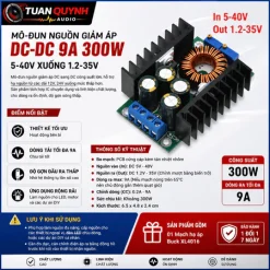 Mô Đun Hạ Áp DC 300W 9A 5-40V Ra 1.2-35V