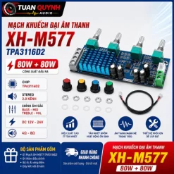 Mạch Khuếch Đại Âm Thanh Kỹ Thuật Số XH-M577 TPA3116D2 DC 12-24V 2x80W